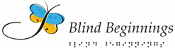 Image shows the Blind Beginnings Logo